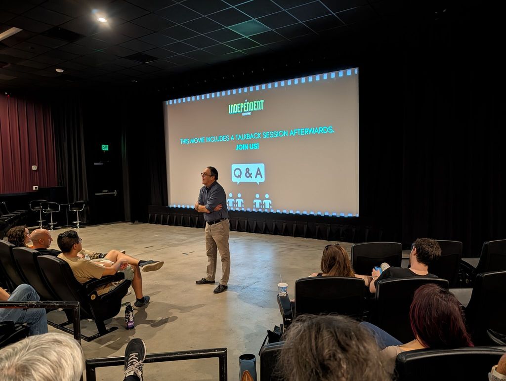 There was a Q&A after with a retired film professor from UNCC.